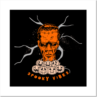 Spooky Vibes Halloween Theme Posters and Art